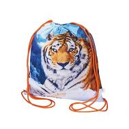 Новогодний подарок «Рюкзак Тигр Снежный на завязках» – Люкс 2000г (текстиль)