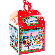 Новогодний подарок «Куб Винтаж» – Вип 1200 г. (картон)