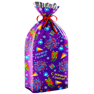 Новогодний подарок «Пакет подарочный Яркие огни» – Вип 1500 г. (худ. мешочек)